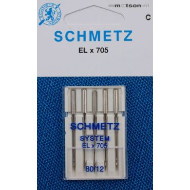 Schmetz naalden ELx705 80, 5 st
