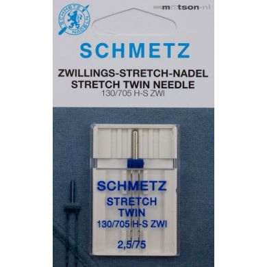 Schmetz naald tweeling stretch 2,5/75