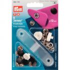 Naaivrije drukknopen 12 mm zwart, 6 stuks Prym