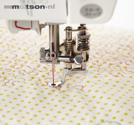 SWILDER 2 StüCk Lineal Fuß mit Niedrigem Schaft für Freemotion Quilten, 1/4 Dicke Lineale, Lineal Quilt Fuß, Kompatibel mit Singer