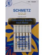 Schmetz Borduur naalden Gold 75 Titanium, 5 st