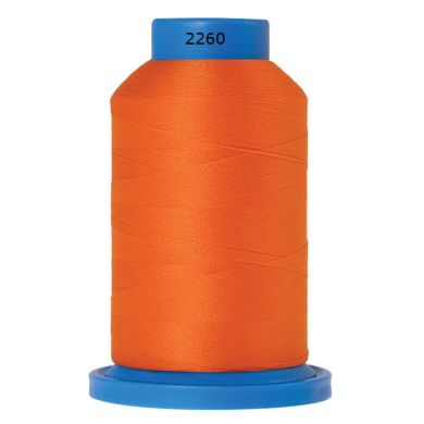 Amann Mettler Seraflock lockgaren 1000m oranje kleur 2260