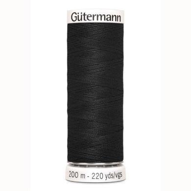 Gütermann Naaigaren 200 m, kleur 000 zwart