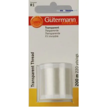 Nähgarn Gütermann 200m Transparent Faden
